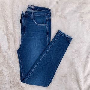 Joe’s Jeans, dark blue wash. Skinny jean